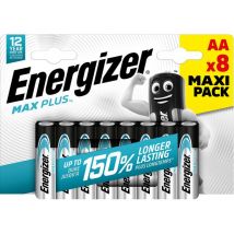 ENERGIZER Max Plus AA Alkaline Batteries - Pack of 8