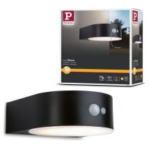 PAULMANN Solar Outdoor LED Wall Light with Motion Sensor - Black