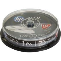 HP 6x Speed BD-R Blank Blu-ray Discs - Pack of 10