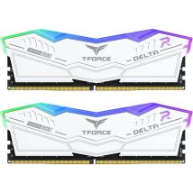 TEAMGROUP T-FORCE DELTA RGB 32 GB 8000 MHz DDR5 Memory Kit - 16 GB x 2, White
