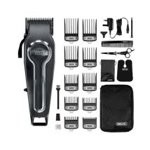 WAHL Elite Pro 20606-0410 Cordless Hair Clipper Kit - Black & Silver