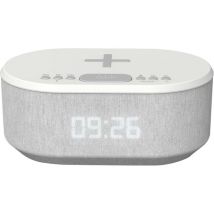I-BOX Dawn 79224PI/03 FM Bluetooth Clock Radio - White