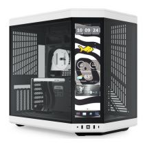 HYTE Y70 Touch Infinite E-ATX Mid-Tower PC Case - Black & White