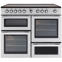 FLAVEL MLN10CRS Electric Ceramic Range Cooker - Silver & Chrome