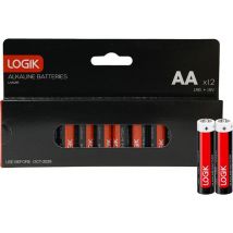 LOGIK LAA1216 AA Alkaline Batteries - Pack of 12