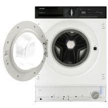 SHARP ES-NDIH814BWA1-EN Integrated 8 kg Washer Dryer - White