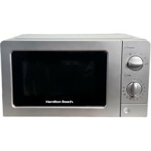 HAMILTON BEACH HB70T20S Compact Solo Microwave - Silver