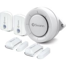 SWANN SWIFI-ALARMKITA-GL Smart Indoor Siren & Sensors Bundle - White