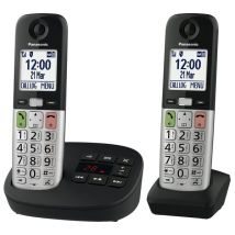 PANASONIC KX-TGU432EB Cordless Phone - Twin Handsets, Silver & Black