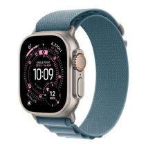 APPLE Watch Ultra 3 Cellular - 49 mm Natural Titanium Case with Light Blue Alpine Loop, Medium