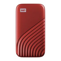 WD My Passport Portable External SSD - 500 GB, Red