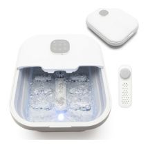 RIO FTBH13 Deluxe Foldaway Foot Spa & Massager - White