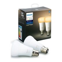 PHILIPS HUE White Ambiance Bluetooth LED Bulb - Twin Pack, B22