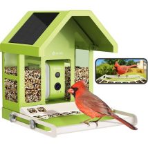BIRDFY Smart Camera Bird Feeder with Solar Roof - Metal