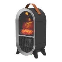 SMART AIR Glow Heat Portable Fan Heater - Black