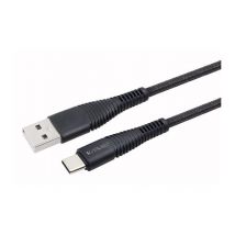 SILVERLABEL Braided USB Type-A to Type-C Cable - 2 m, Black