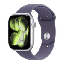 APPLE Watch Series 11 - 46 mm Silver Aluminium Case with Purple Fog Sport Band, M/L