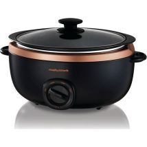 MORPHY RICHARDS Evoke Sear & Stew 461016 Slow Cooker - Black & Rose Gold