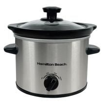 HAMILTON BEACH The Mighty Mini Slow Cooker - Silver