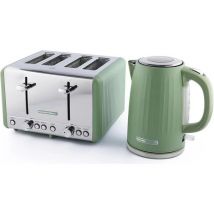 HAMILTON BEACH Harmony Breakfast Jug Kettle & 4-Slice Toaster Bundle - Matcha
