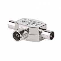 Nedis Satelliet & Antenne 2x IEC (Coax) Mannelijk naar IEC (Coax) Vrouwelijk Adapter