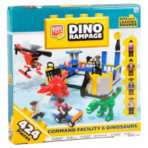 Block Tech Dino Rampage Command Facility & Dinosaurs – 424 st
