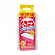 Elbow Grease Roze Vaatborstel Navulsponsjes - 3 stuks
