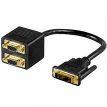 Goobay DVI-A Connector naar 2x SVGA Connector