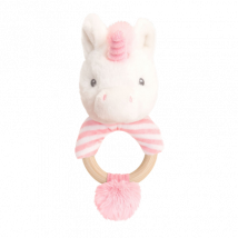 Keel Toys Keeleco Twinkle Eenhoorn Ringrammelaar - 14 cm