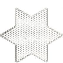 Creotime Transparante Ster Kralenplaat - 15x15cm