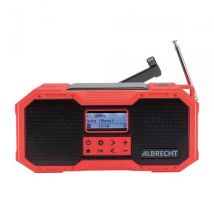 Albrecht Outdoor Kurbelradio DR 112 DAB schwarz rot