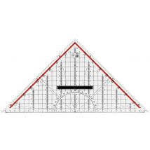 M+R Geodreieck 32cm Acrylglas glasklar im Etui 1 Stück