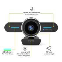 Port WEB CAM 4K STEREO