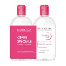 Bioderma - Créaline H2o Eau Micellaire Peaux Sensibles Normales À Mixtes Lot De 2x - 500ml - Peau Sensible