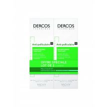 Lot De 2 Dercos Technique Antipelliculaire Shampooing Traitant Pellicules & Démangeaisons Cheveux Normaux À Gras - 200ml