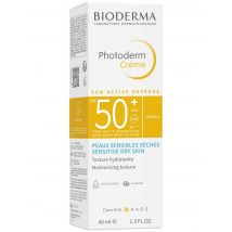 Bioderma - Photoderm Crème Solaire Invisible Spf50+ - 40ml - Peau Sensible