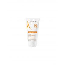 Aderma - Protect Crème Solaire Visage Spf50+ Sans Parfum - 40ml - Peau Sèche + Produit Vegan