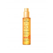 Nuxe - Sun Huile Solaire Bronzante Haute Protection Spf50 Visage Et Corps - 150ml - Tout Type De Peau