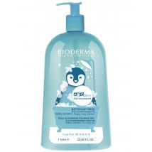 Bioderma - Abcderm Gel Moussant Nettoyant Lavant Doux Visage Et Corps Bébé Et Enfant - 1L - Peau Sensible