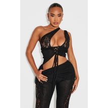 Shape Bralette noire à lacets, Noir