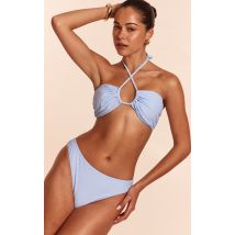 Bas de maillot de bain tanga bleu, Bleu