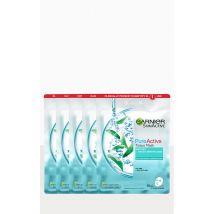 Garnier Pure Active Tea Tree Sheet Mask Pack of 5 Face Masks