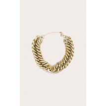 Collier chunky style chaîne doré, Doré