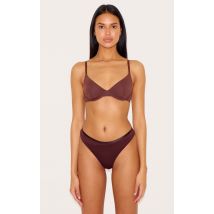 Soutien-gorge marron sans bonnets à armatures, Marron