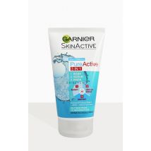 Garnier Pure Active 3in1 Clay Wash Scrub Mask Oily Skin 150ml, Black