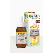 Garnier Targeted Anti Dark Spot Night Face Serum with 10% Pure Vitamin C & Hyaluronic Acid 30ml, Clear
