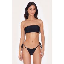 Haut de maillot de bain basique bandeau noir, Noir