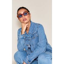 Lunettes de soleil carrées en écailles miel, Ecaille