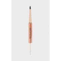 Makeup Revolution Fluffy Brow Filter Duo Dark Brown, Dark Brown