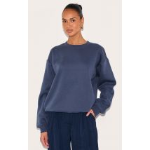 Sweat oversize bleu marine, Bleu Marine